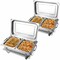 Stainless Steel Chafing Dish 9 Quart Buffet Catering Party Wedding 2-Pack